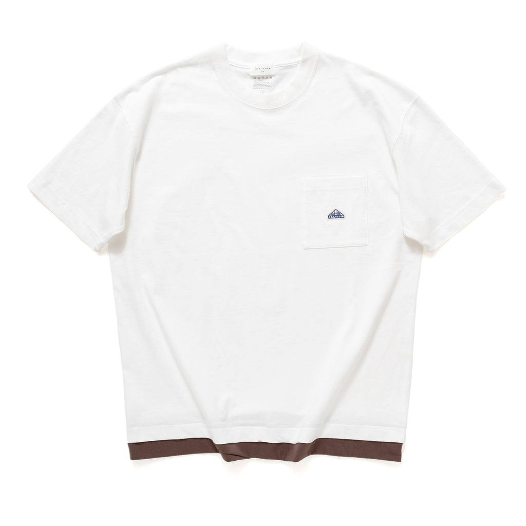 (ZT321) Fake Layer Heavyweight Pocket Tee