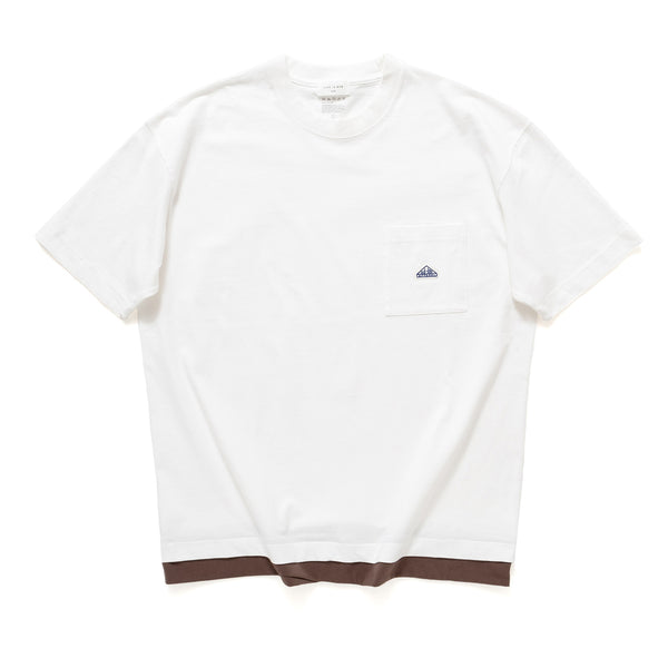 (ZT321) Fake Layer Heavyweight Pocket Tee