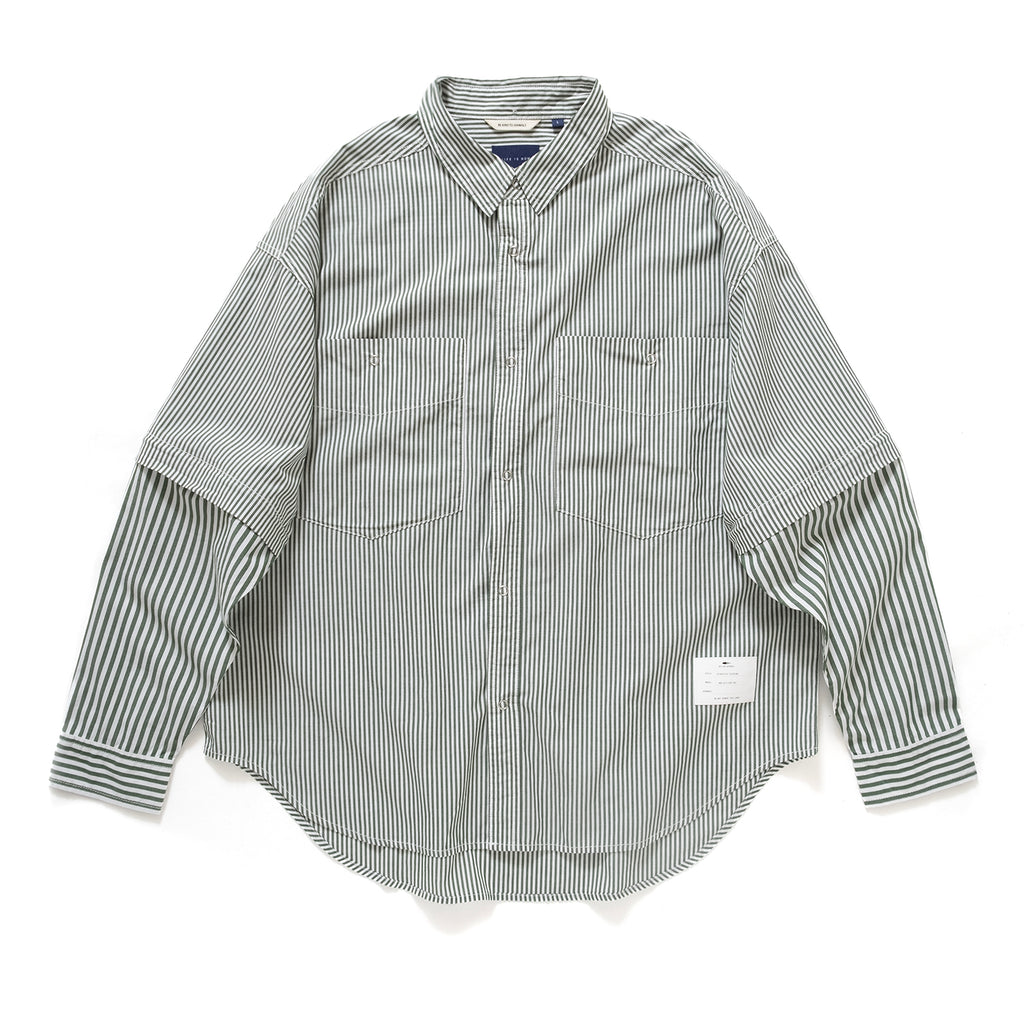 (ST236) 2 Way Stripe Shirt