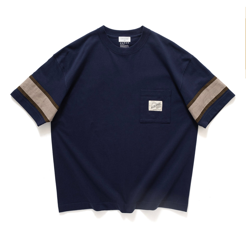 (ZT1041) Onion Dye Trimmed Sleeve Tee