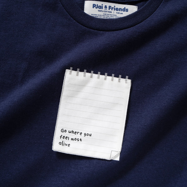 (ZT1108) Kids Go Where You Feel Most Alive Graphic Tee