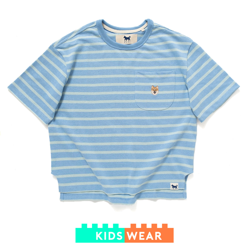 (YT639) Kids Stripe Oversize Tee