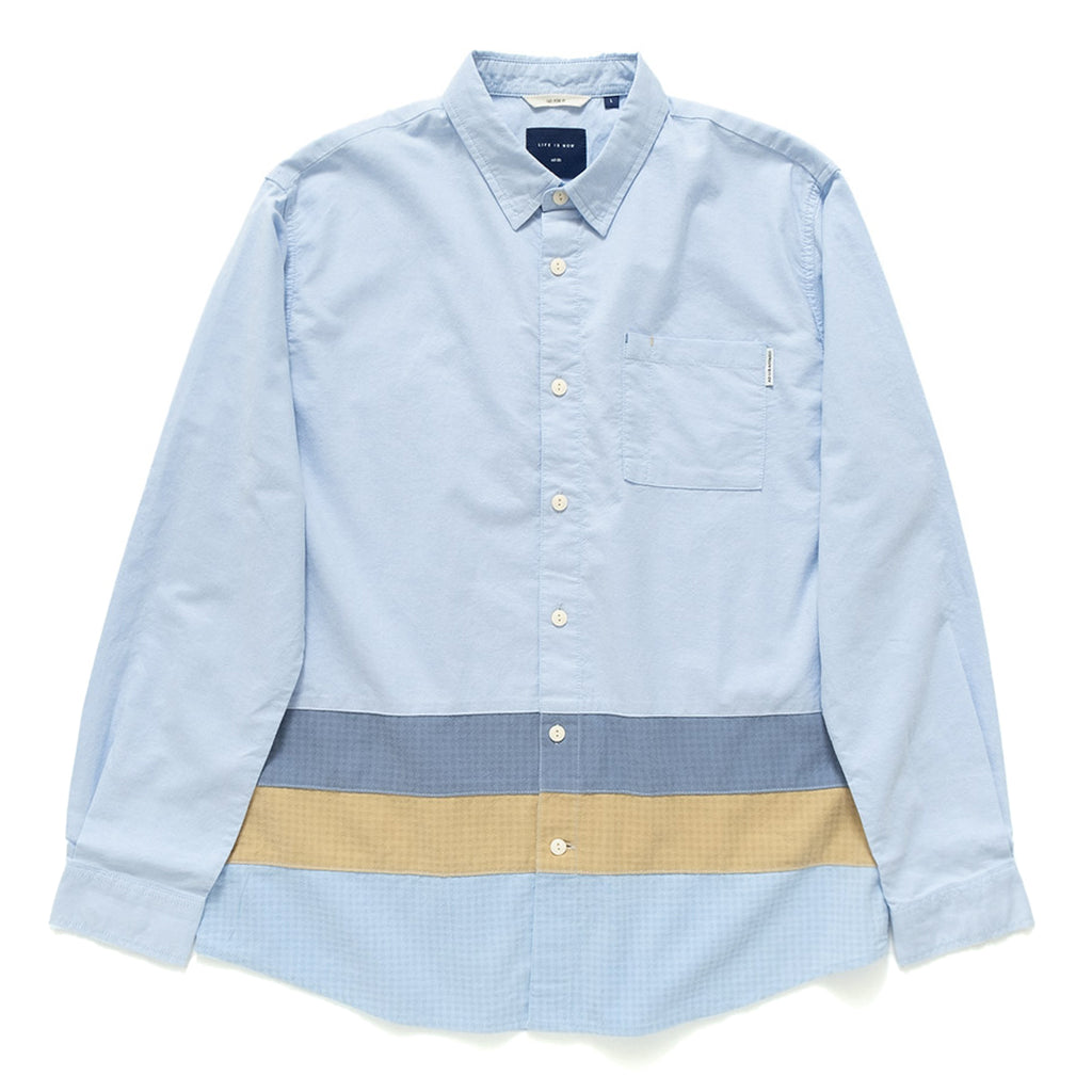 (ST204) Panel Patchwork Shirt