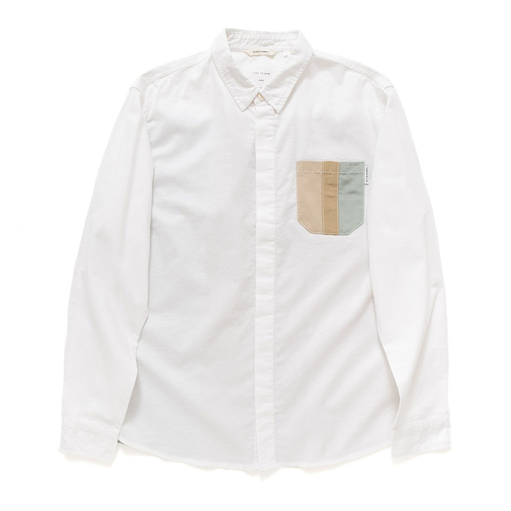 (ST215) Patchwork Pocket Shirt