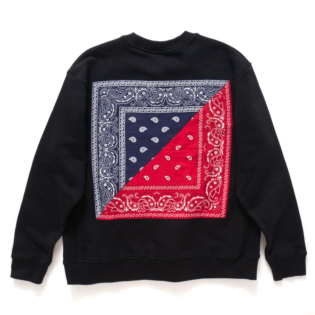 (SW229) Paisley Scarf Patchwork Sweater