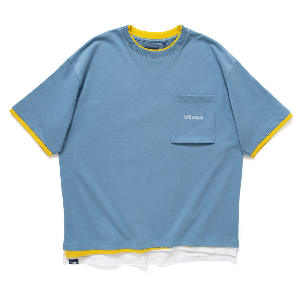 (TP520) Triple Layer Embroidery Pocket Tee