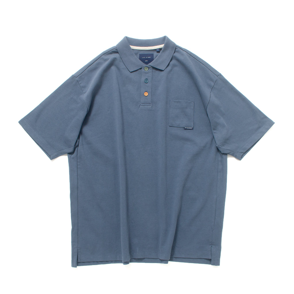 (TP591) Color Button Polo Tee