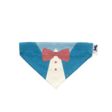 (YA451) Suit Pattern Pet Bandana