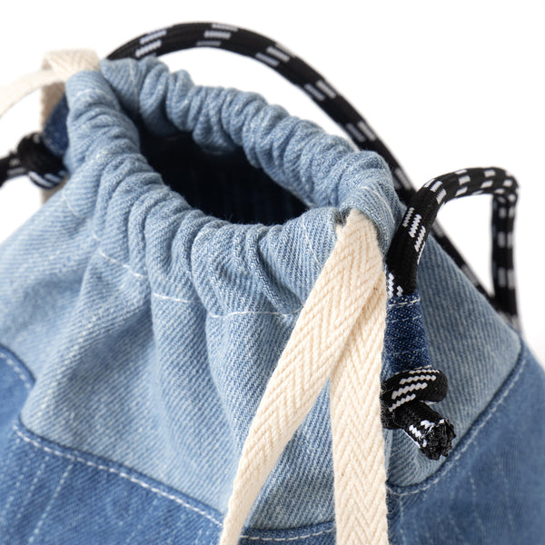 (YB319) Patchwork Drawstrings Shoulder Bag