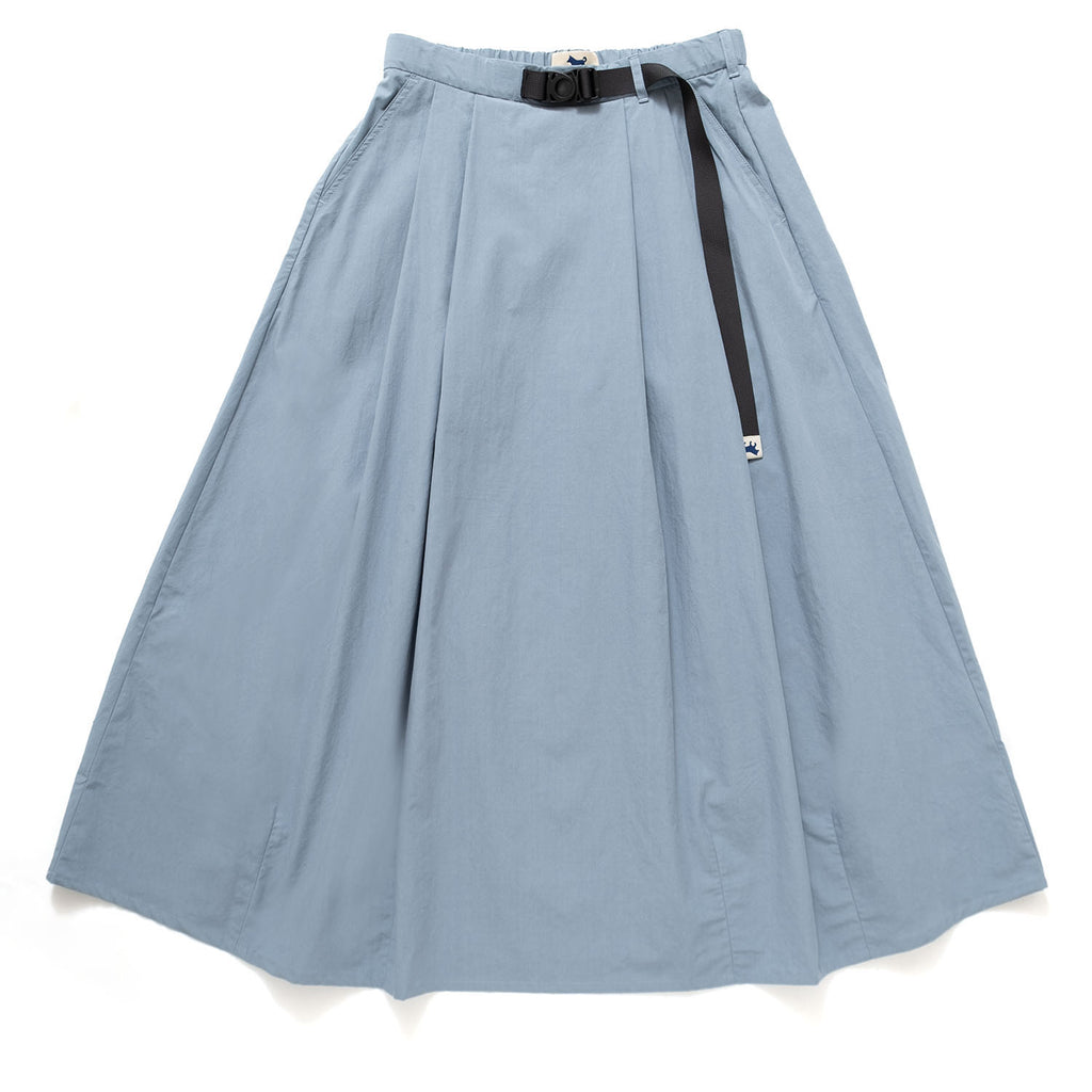 (YD006) Belted Pleated Midi Skirt