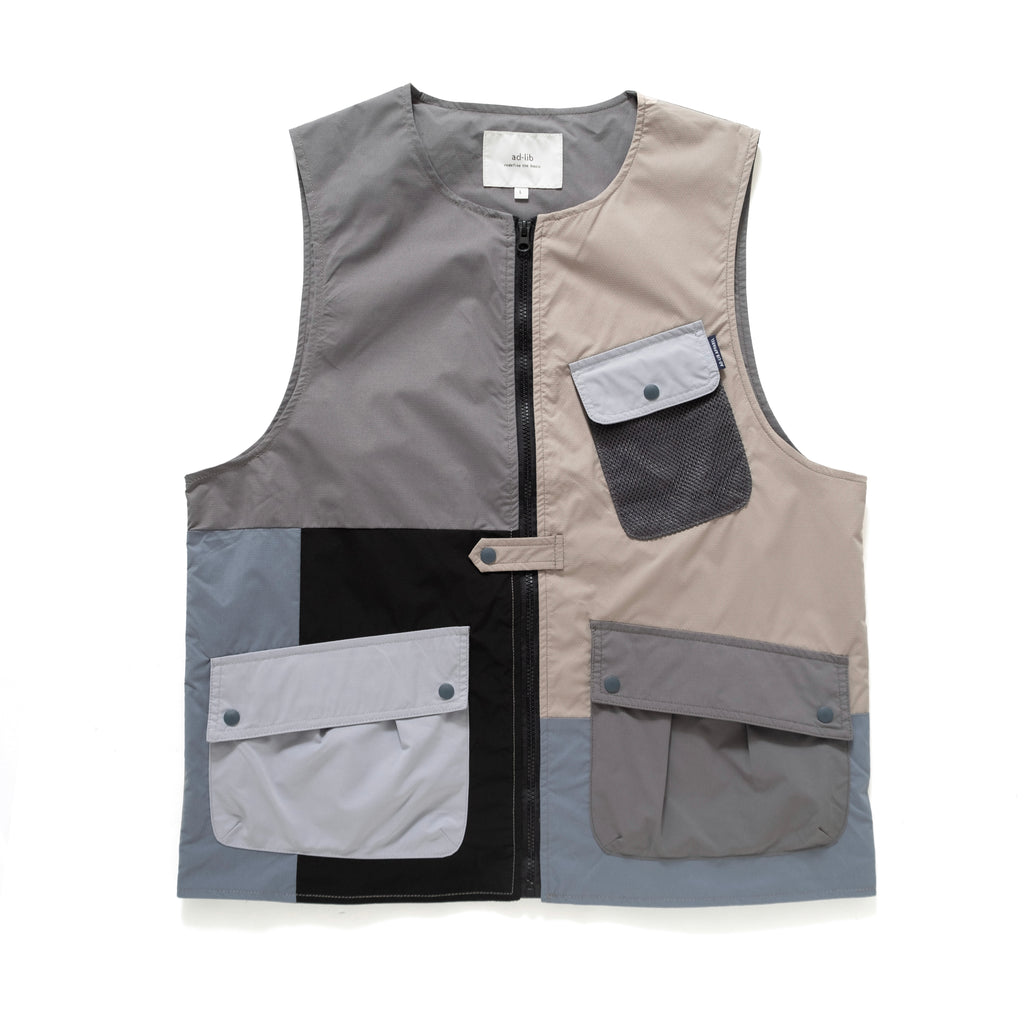 (YJ314) Colorblock Outdoor Vest