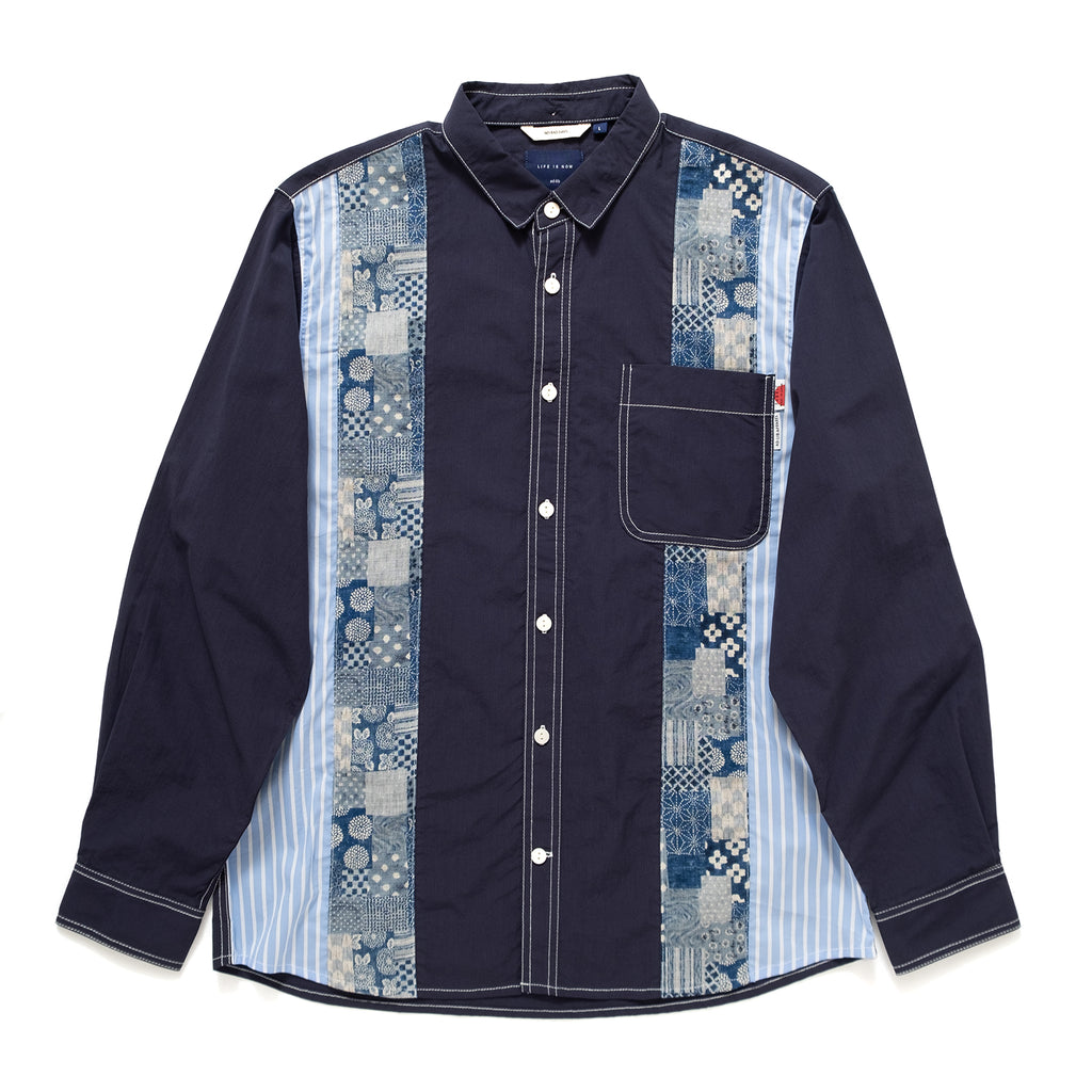 (YS216) Japan Fabric Patchwork Shirt