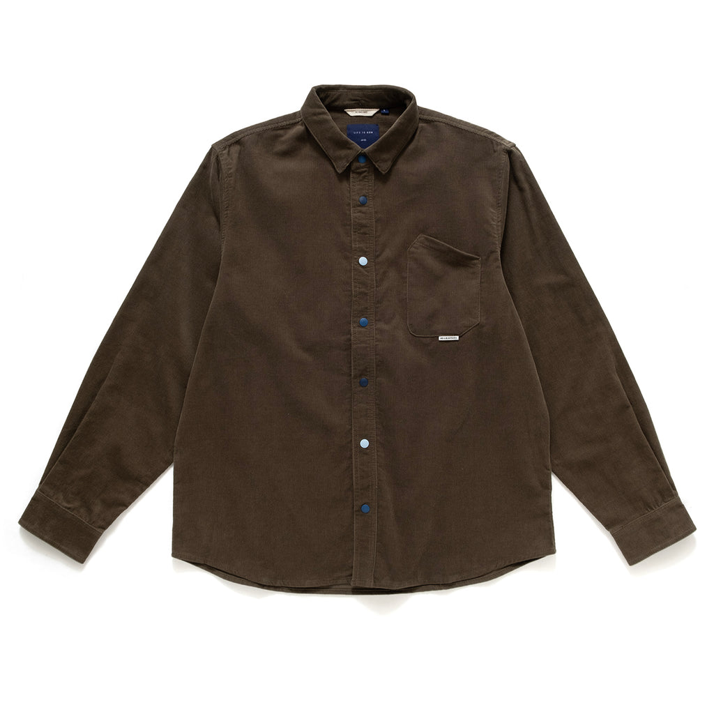 (YS251) Corduroy Colour Button Shirt