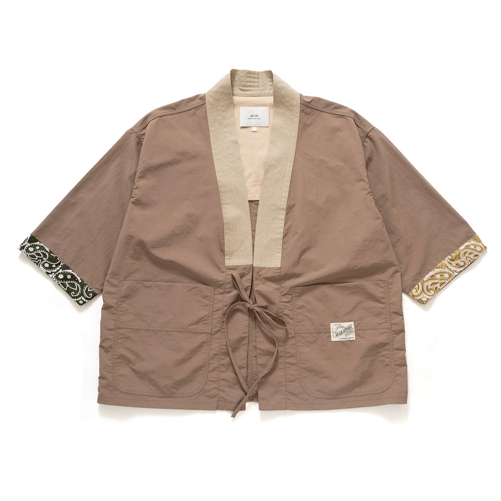 (YJ316) Sleeve Trimmed Kimono Jacket