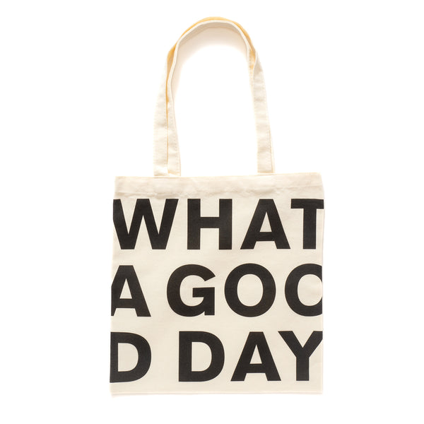 (ZB377) WHAT A GOOD DAY Graphic Tote Bag