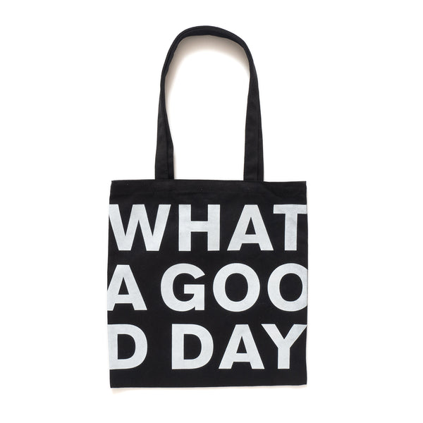 (ZB377) WHAT A GOOD DAY Graphic Tote Bag