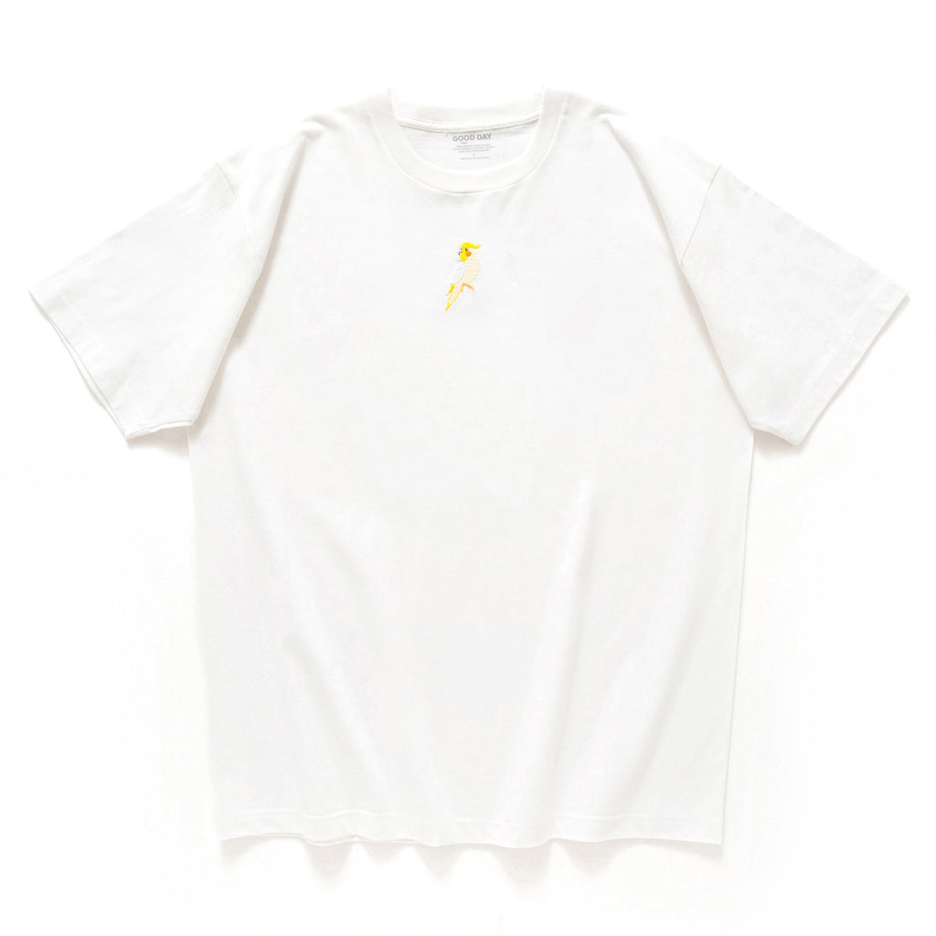 (ZT1010) Parrot Graphic Embroidery Tee
