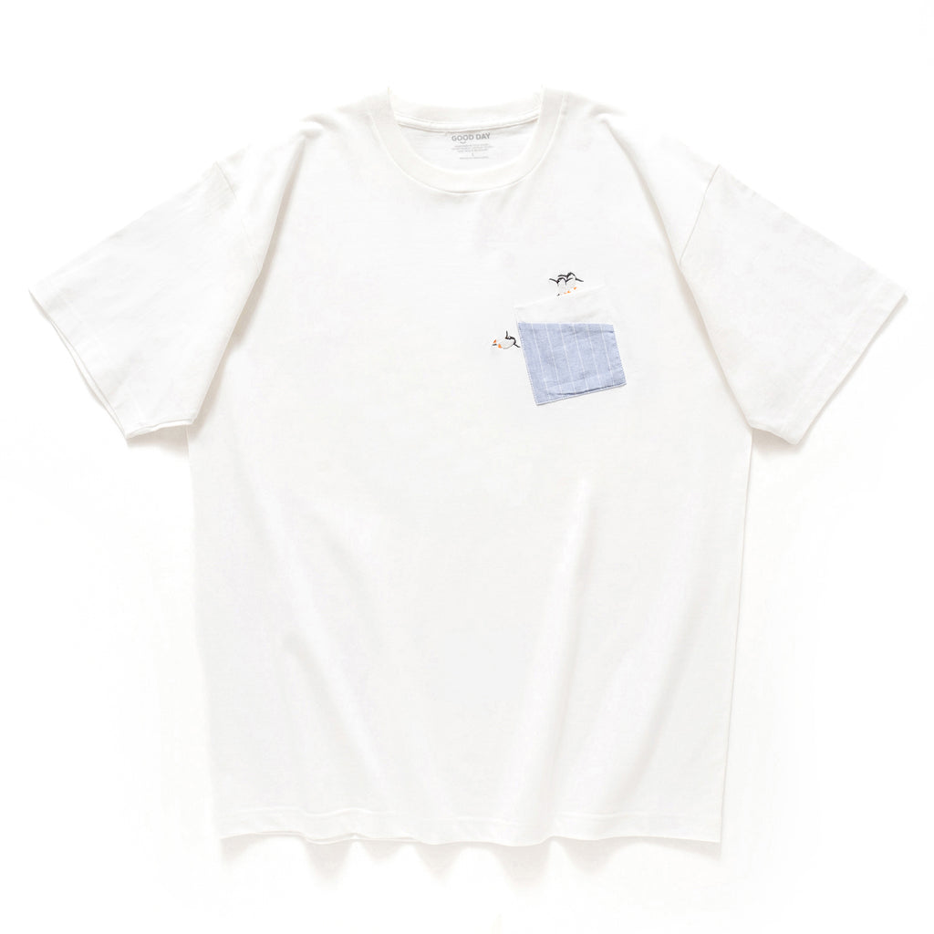(ZT1054) PK Penguin Embroidery Pocket Tee