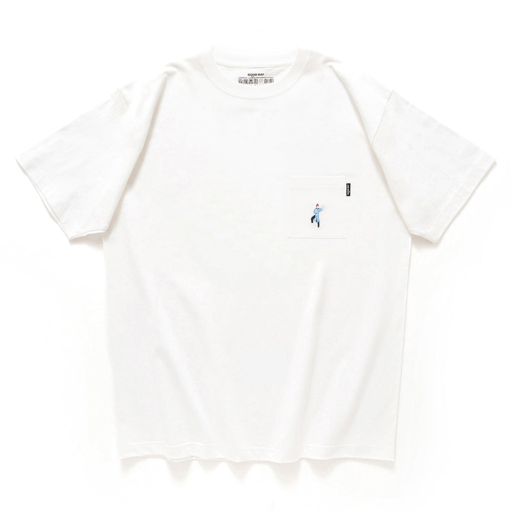 (ZT1077) HK Movie Club Embroidery Pocket Tee
