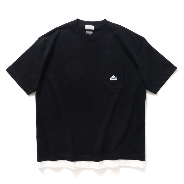 (ZT321) Fake Layer Heavyweight Pocket Tee