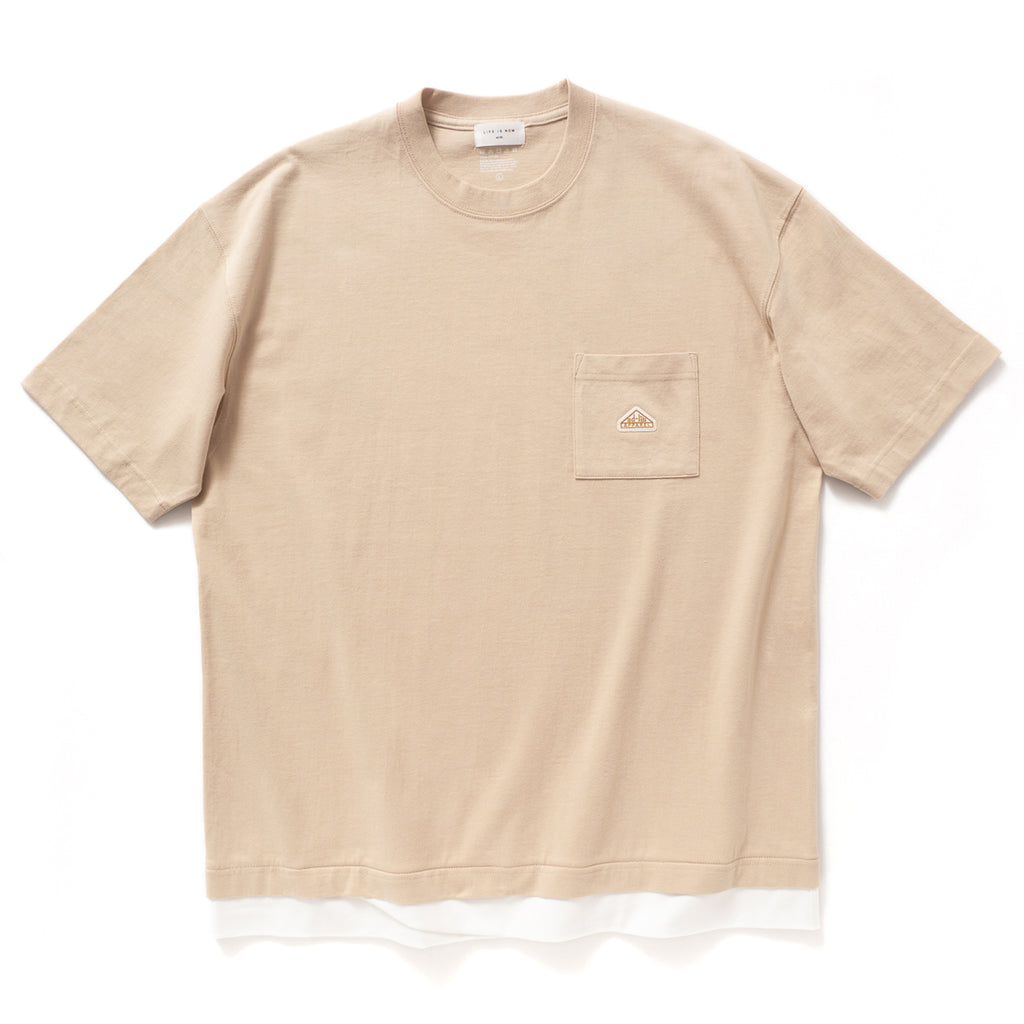 (ZT321) Fake Layer Heavyweight Pocket Tee