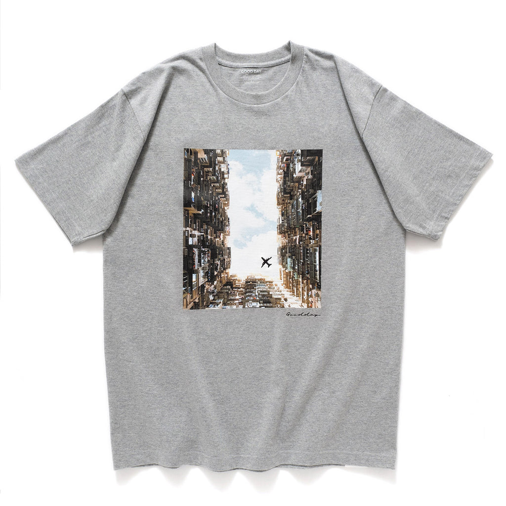 (ZT939) Plane Overhead Photoprint Tee