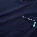 (ZT949) The Darkest Night Patchwork Pocket Tee