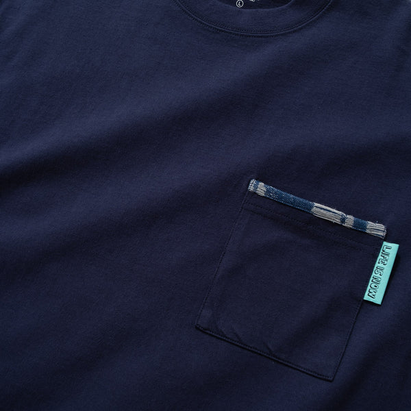 (ZT949) The Darkest Night Patchwork Pocket Tee
