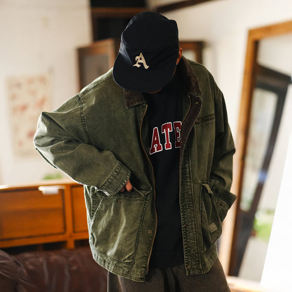 (JK399) Washed Barn Jacket