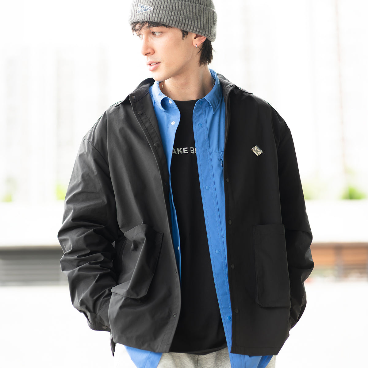 (JK454) Tech Shirt Jacket