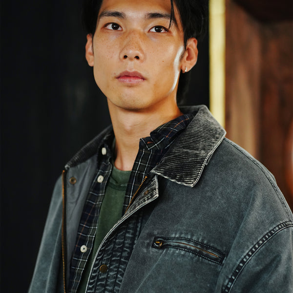 (JK399) Washed Barn Jacket