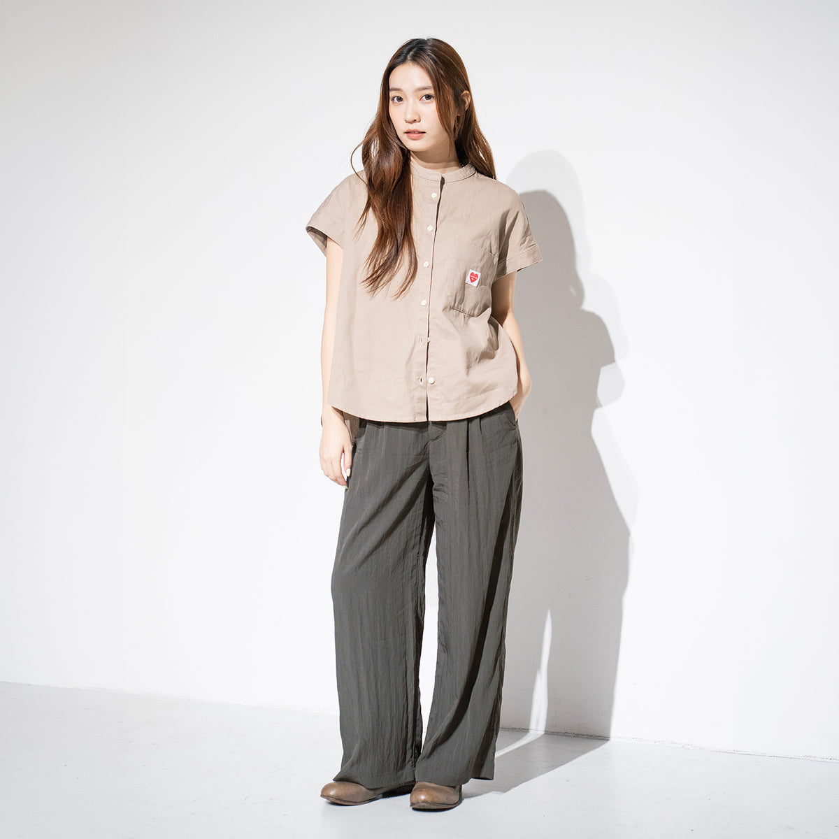 (PT449) Drawstring Straight Pants