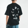 (ZT1654) Cat Moon Phases 圖案 Tee