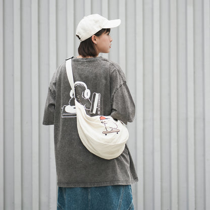 (EX599) Graphic Shoulder Bag