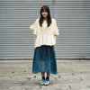 (TP1634) Garment Dye Wash Ruffles Top