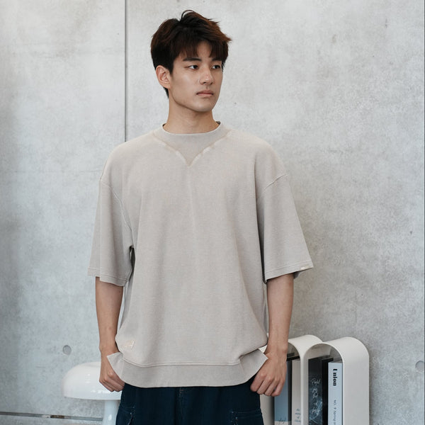 (TP1604) Washed Waffle Tee