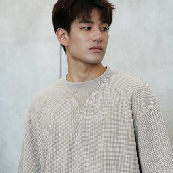 (TP1604) Washed Waffle Tee