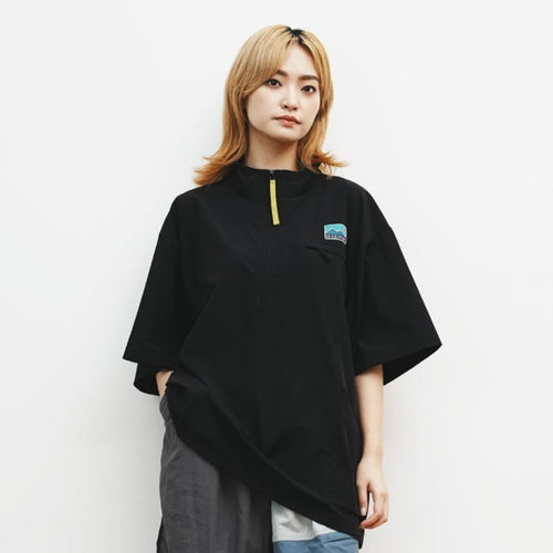 (TP1283) Mock Neck Half Zip Pullover