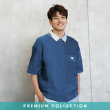 (TP1602) Indigo Patchwork Tee