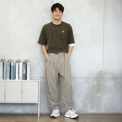 (PT398) Cool Touch Belt Tapered Pants