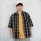 (ST466) Plaid Short Sleeve Shirt