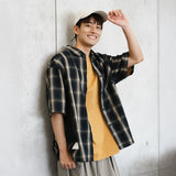 (ST466) Plaid Short Sleeve Shirt