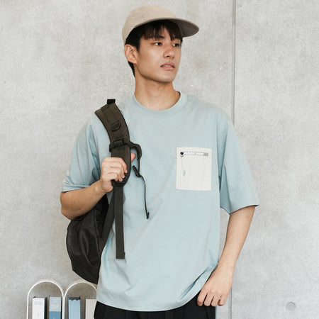 (TP1560) Fake Layer V Neck Cool Touch Tee