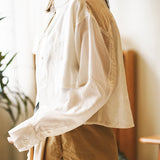 (BL001) See Through Drawstring Blouse