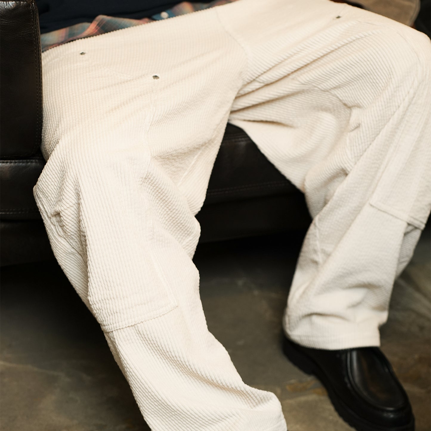 (PT425) Washed Corduroy Work Pants