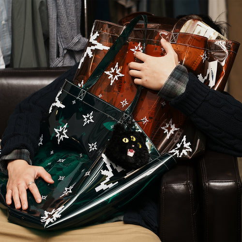 (BA566) 聖誕版透明大購物袋