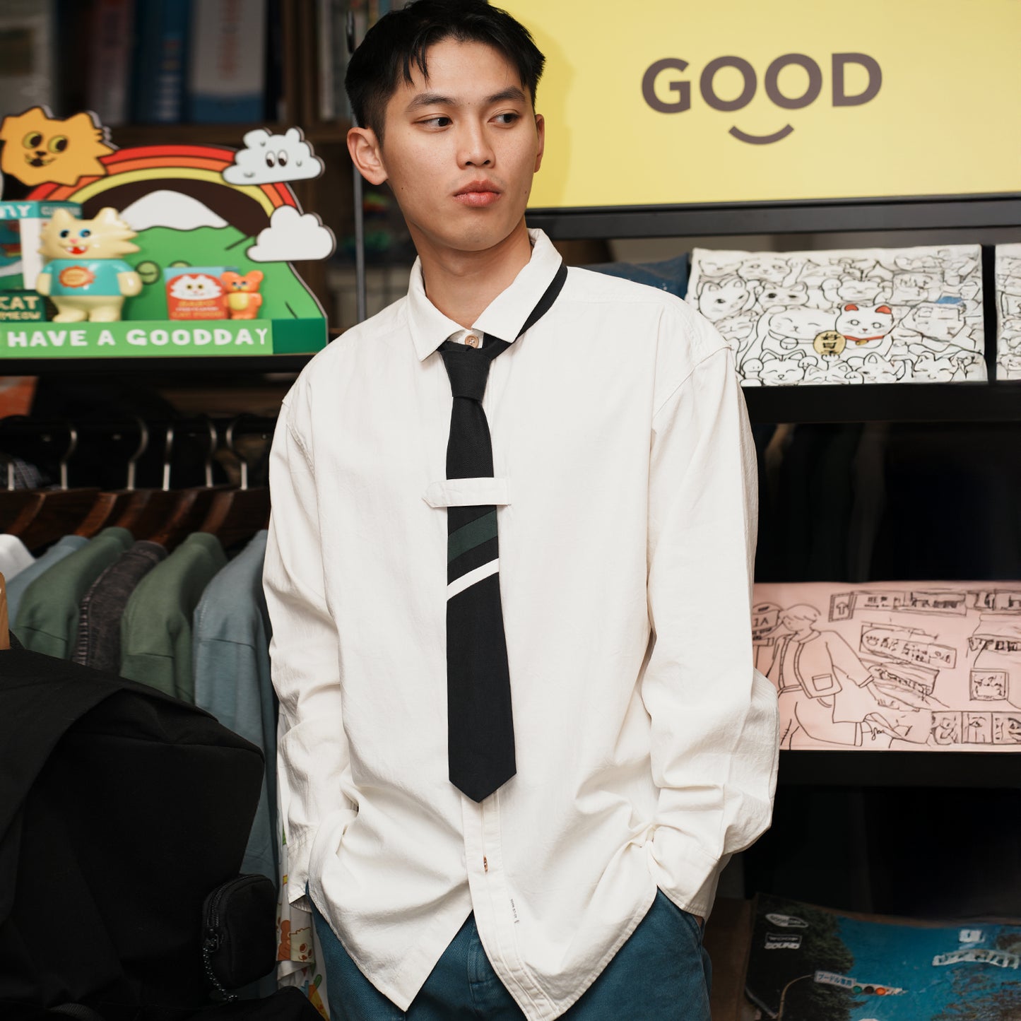 (YS489) Shirt and Tie Set