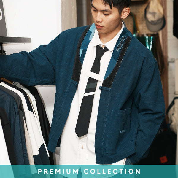 (JK414) Indigo Boro Kimono
