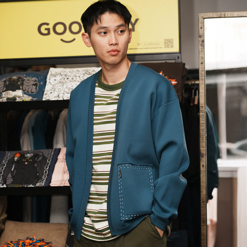 (CD105) Stitched Cardigan