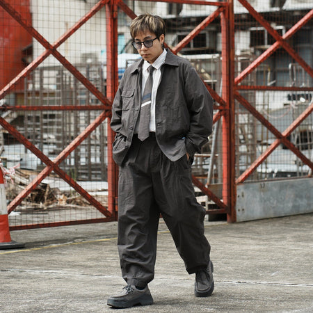 (EX647) Message Washed Long Sleeve Tee